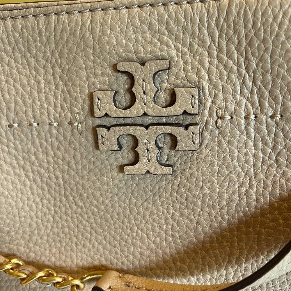 Price dropped!!Beautiful & stylish Tory Burch Tan leather shoulder bag - Picture 6 of 12